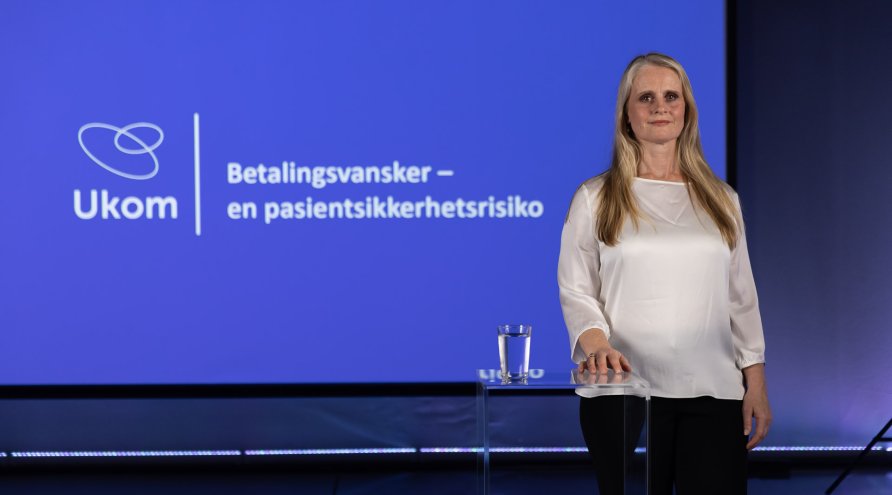 Seniorrådgiver Anette Bakkevig Frøyland presenter rapporten og anbefalinger. 