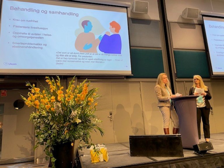 Anette Bakkevig Frøyland (t.h.) og Janne Kristine Bethuelsen LA-konferansen Oslo 2024.jpg 2.jpg