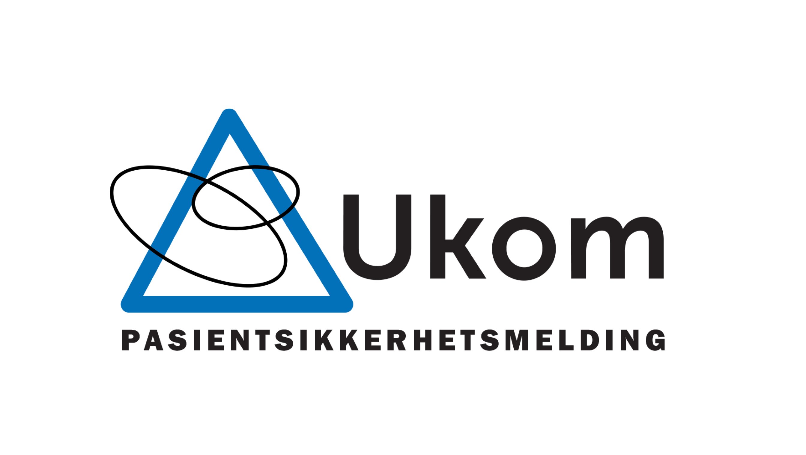 Logo for Ukom sin pasientsikkerhetsmelding. Logo plassert i trekant. 
